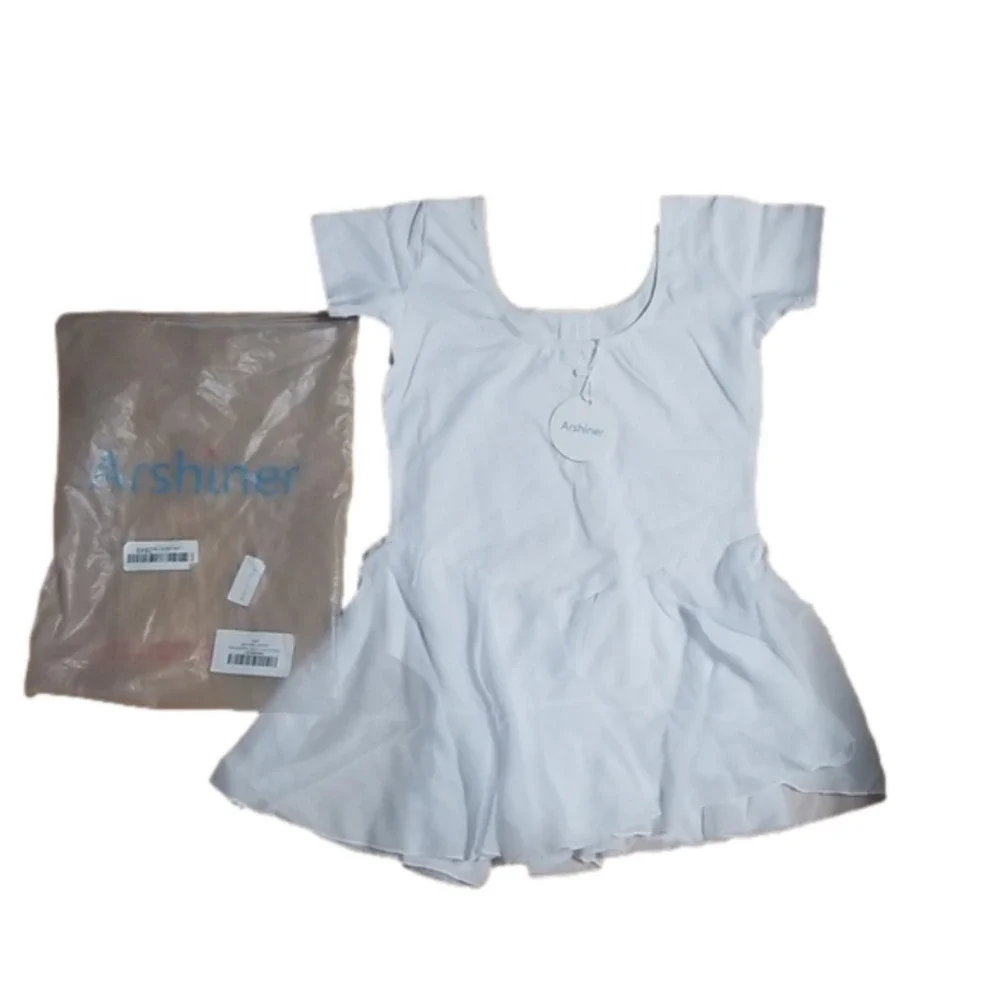 𝅺Arshiner Ballet Dance Leotard Girl White Costume